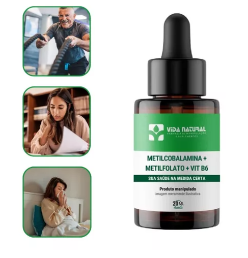 Metilcobalamina 2mg + Metilfolato 2mg + Vit B6 15 mg | 20ml