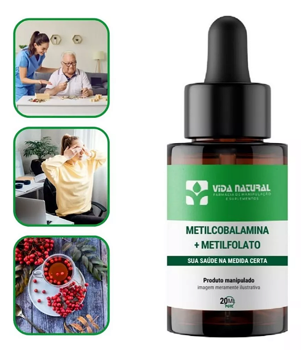 Metilcobalamina (B12) 1mg + Metilfolato 1mg + Vitamina B6 15mg | 20 ml