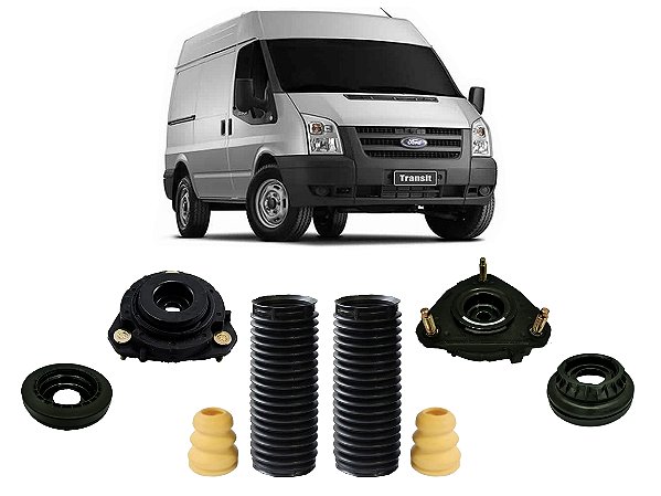 Kit Coxim Batente Amortecedor Dianteiro Ford Transit 2008 A 2014