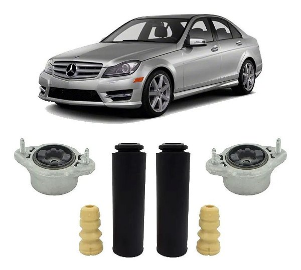 Kit Batente Coifa Coxim Traseiro Mercedes E350 2007 A 2014