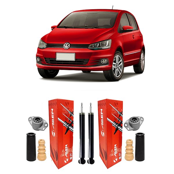 2 Amortecedor Traseiro + Kit Reparo Volkswagen Fox 2015 2016