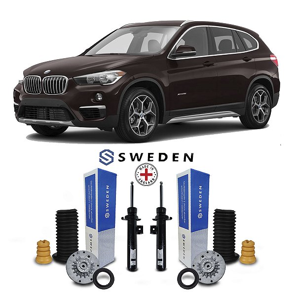 Par Amortecedores + Kit Dianteiro Bmw X1 Sdrive 2016 A 2022