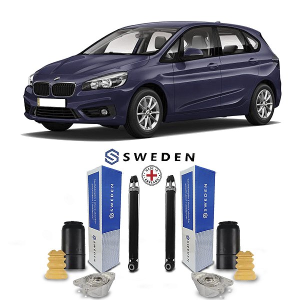 Par Amortecedores Kit Batente Traseiro Bmw 225i 2014 A 2016