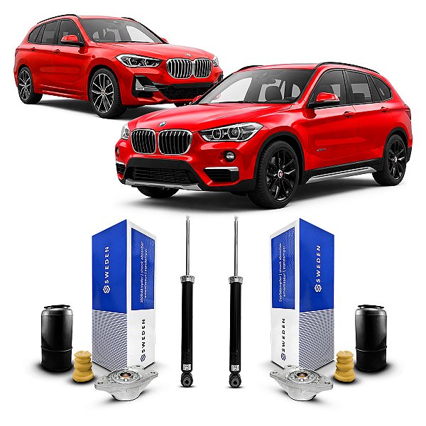 2 Amortecedores Kit Coxim Traseiro Bmw X1 Sdrive 2016 Até 2022