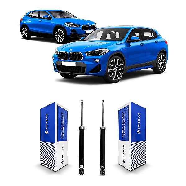 2 Amortecedores Sweden Suspensão Traseira Bmw X2 2018 Até 2022