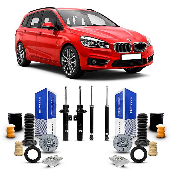4 Amortecedor + Kit Dianteiro Traseiro Bmw 225i 2014 Até 2016