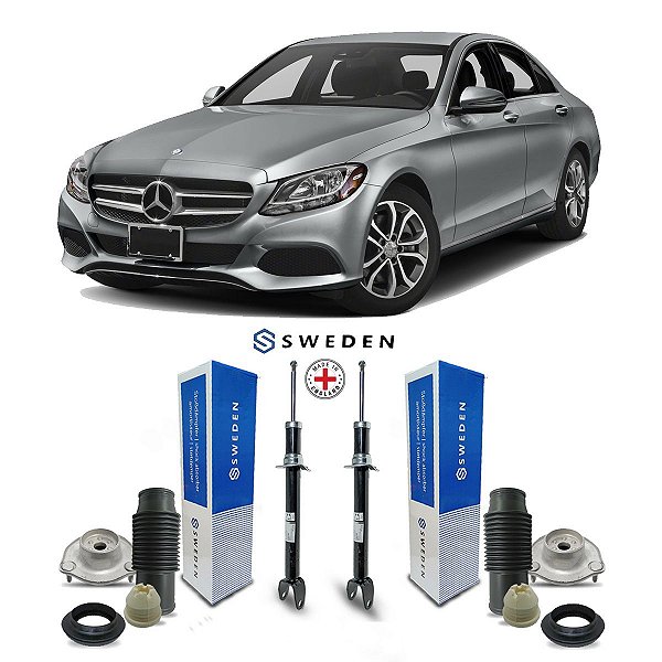 2 Amortecedor Kit Coxim Dianteiro Mercedes C300 2017 A 2019