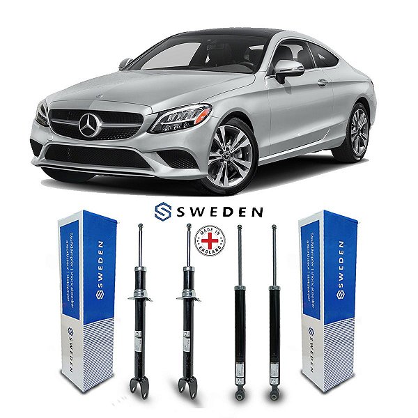 Jogo 4 Amortecedores Suspensão Mercedes C300 2017 2018 2019