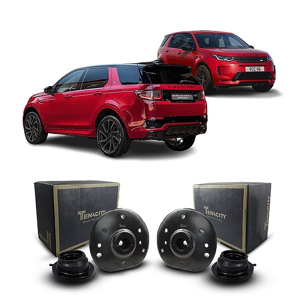 Par Coxim Batente Suporte Tenacity Rolamento Suspensão Dianteira Land Rover Discovery Sport 2015 2016 2017 2018 2019