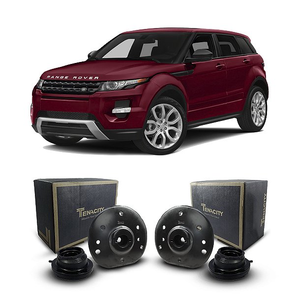 Par Coxim Batente Suporte Batedor Tenacity Rolamento Dianteiro Land Rover Evoque 2012 2013 2014 2015 2016 2017 2018 2019
