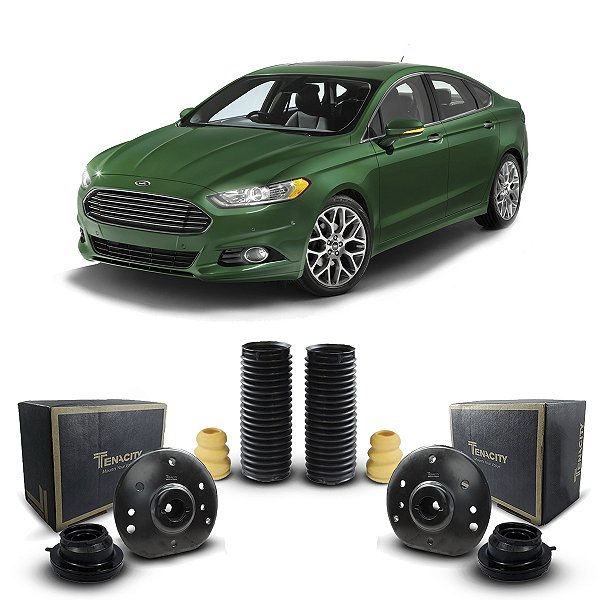 Par Kit Coxim Rolamento Batente Coifa Suspensão Dianteira Ford Fusion Titanium 2013 2014 2015 2016 2017 2018 2019