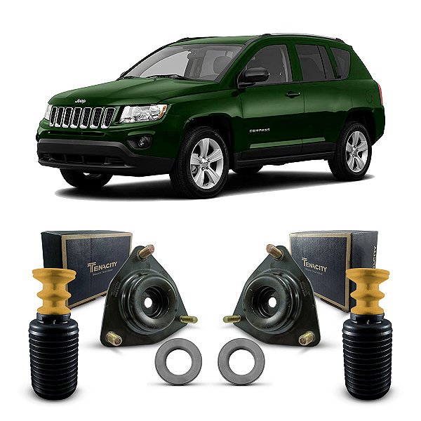 Par Kit Coxim Batente Coifa Amortecedor Dianteiro Jeep Compass 2007 2008 2009 2010 2011 2012 2013 2014 2015