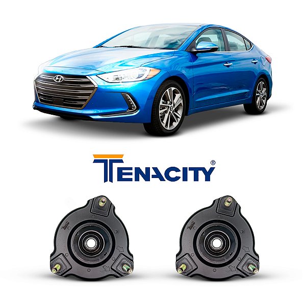 2 Reparo Coxim Suporte Batedor Batente Original Tenacity Suspensão Dianteira Hyundai Elantra 2016 2017 2018