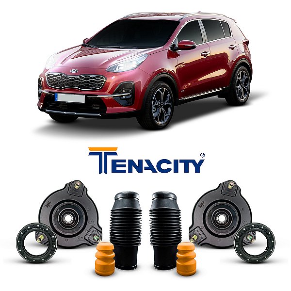 Par Kit Coxim Suporte Rolamento Batente Coifa Amortecedor Dianteiro Kia Sportage 2016 2017 2018 2019 2020