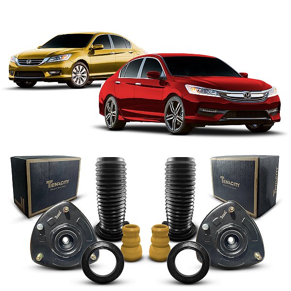 Par Kit Coxim Batedor Rolamento Batente Coifa Amortecedor Dianteiro Honda Accord 2013 2014 2015 2016 2017