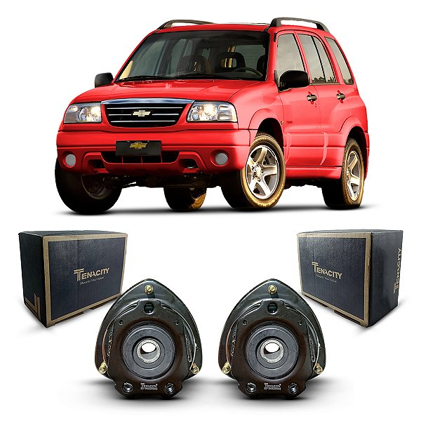 Par Coxim Batente Suporte Amortecedor Dianteiro Chevrolet Tracker 2001 2002 2003 2004 2005 2006 2007 2008 2009