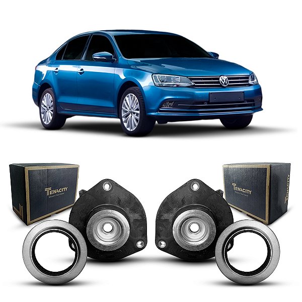 Par Coxim Batedor Batente Suporte + Rolamento Amortecedor Dianteiro Volkswagen Jetta 2011 2012 2013 2014 2015 2016 2017