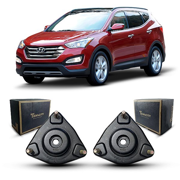 Par Coxim Suporte Batedor Batente Original Tenacity Amortecedor Dianteiro Hyundai Santa Fé 2014 2015 2016