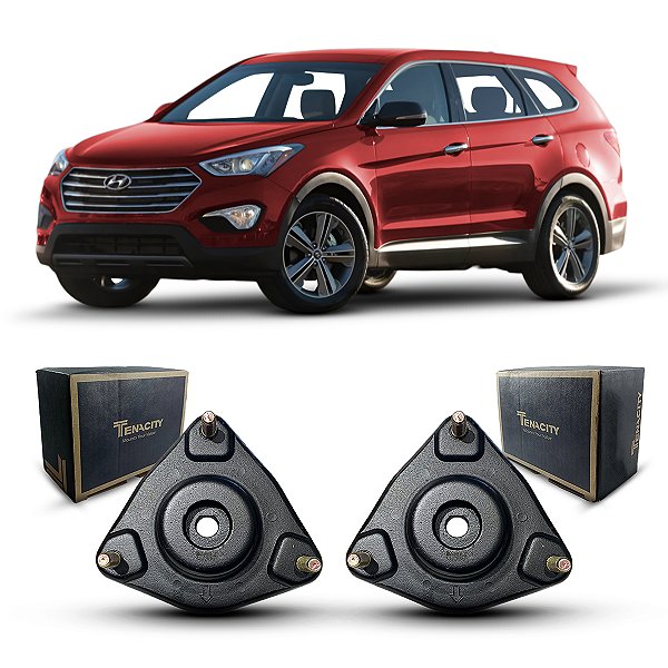Par Coxim Suporte Batedor Batente Original Tenacity Amortecedor Dianteiro Hyundai Grand Santa Fé 2014 2015 2016