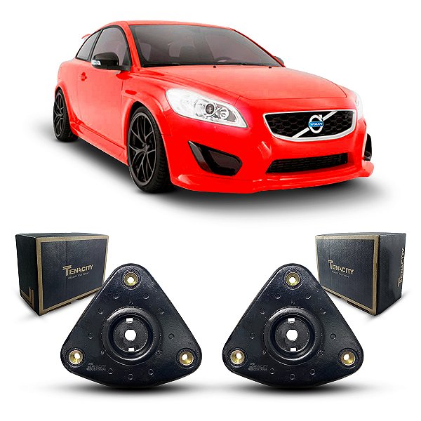 Par Coxim Batedor Batente Suporte Original Tenacity Amortecedor Dianteiro Volvo C30 2008 2009 2010 2011 2012 2013