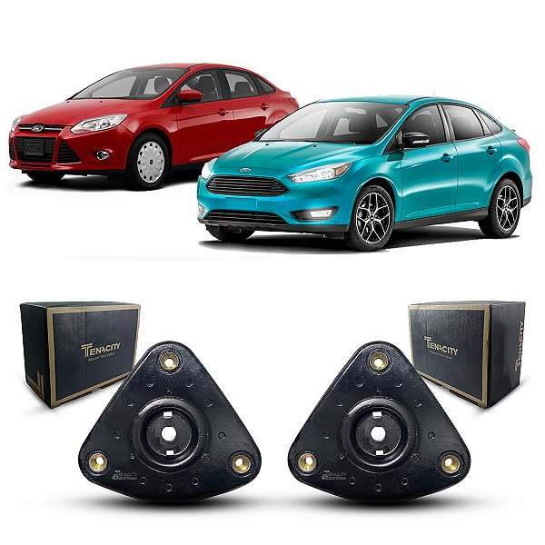 Par Coxim Batedor Batente Suporte Original Tenacity Amortecedor Dianteiro Ford Focus Sedan 2014 2015 2016 2017 2018 2019