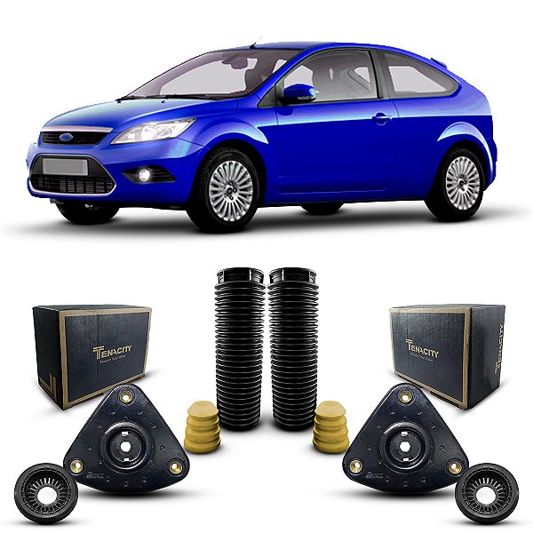 Par Kit Coxim Suporte Batente Coifa Rolamento Amortecedor Dianteiro Ford Focus Hatch 2008 2009 2010 2011 2012 2013