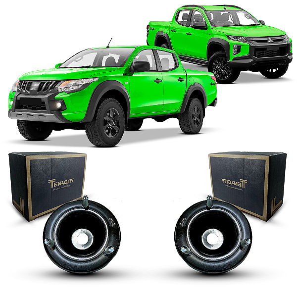 Par Coxim Batente Suporte Amortecedor Dianteiro Tenacity Mitsubishi L200 Outdoor 2019 2020 2021 2022 2023 2024 2025