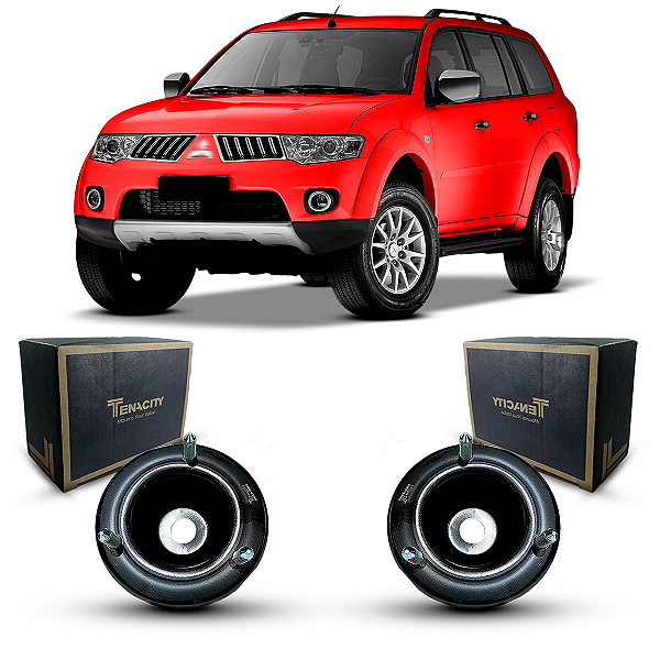 Par Coxim Batente Suporte Amortecedor Dianteiro Suspensão Dianteira Tenacity Mitsubishi Pajero Dakar 2009 2010 2011 2012