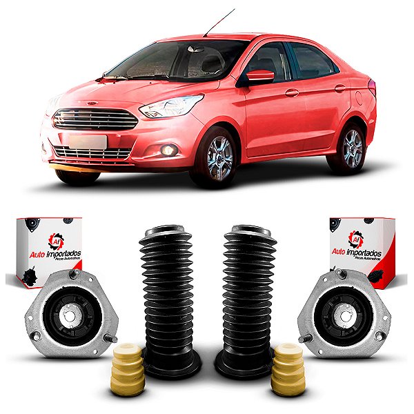 2 Kit Coxim Batente Amortecedor Dianteiro Ford Ka + Sedan 2015 a 2021
