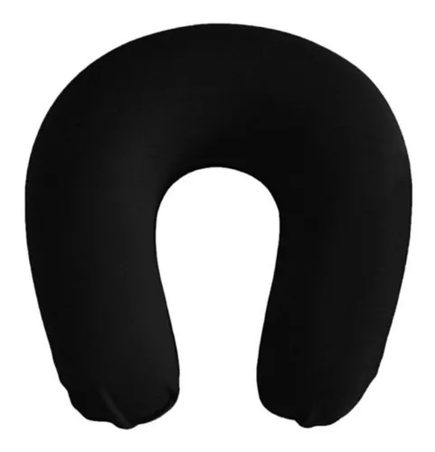 Almofada Apoio de Pescoço Para Viajem Neck Pillow Perfetto - Preto