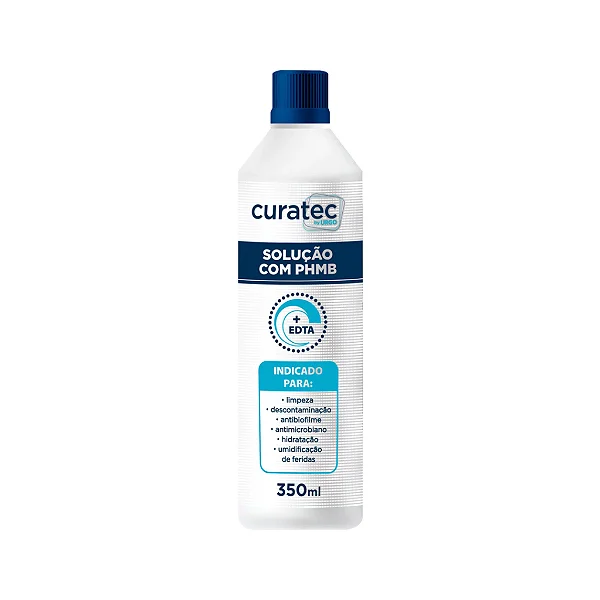 Solução com PHMB +EDTA Curatec By URGO 350ml - Limpeza De Feridas