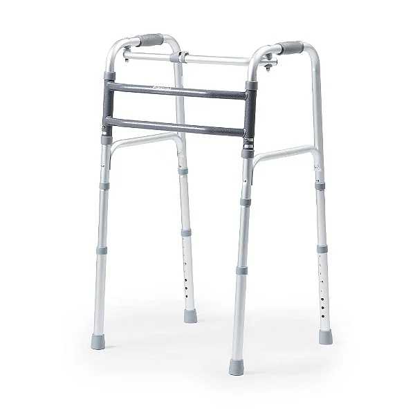 Andador de Alumínio Fixo Móvel e Articulado 3 em 1 D10 Dellamed - suporta até 150 Kg