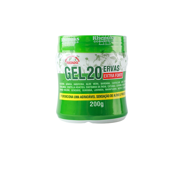 01 Pote Gel Massageador Vinte Ervas