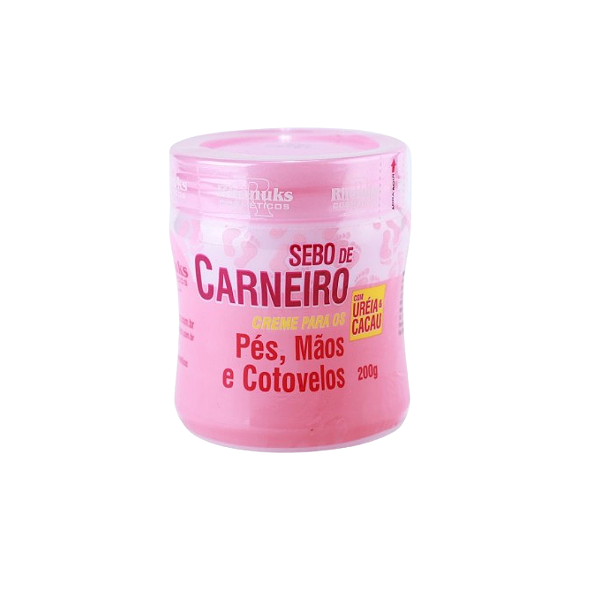 01 Pote Creme Sebo De Carneiro Para Os Pés Mãos E Cotovelos