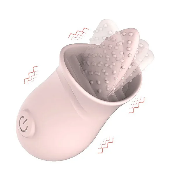Vibrador Com Lingua Rosa
