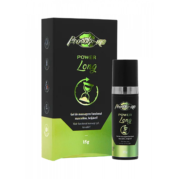 Power Long Gel Retardante Beijável - 15g - Provoke-me