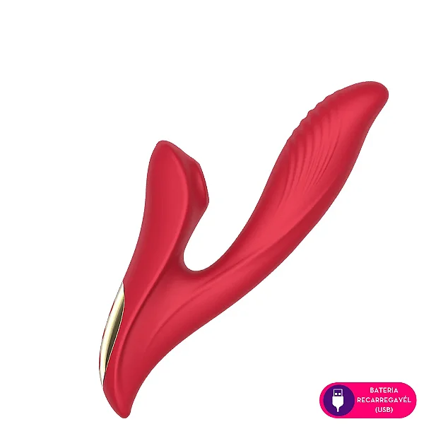 Vibrador Ponto G Com Estimulador Clitoriano