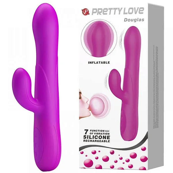 Vibrador Ponta Inflável 7 Vibrações - Pretty Love