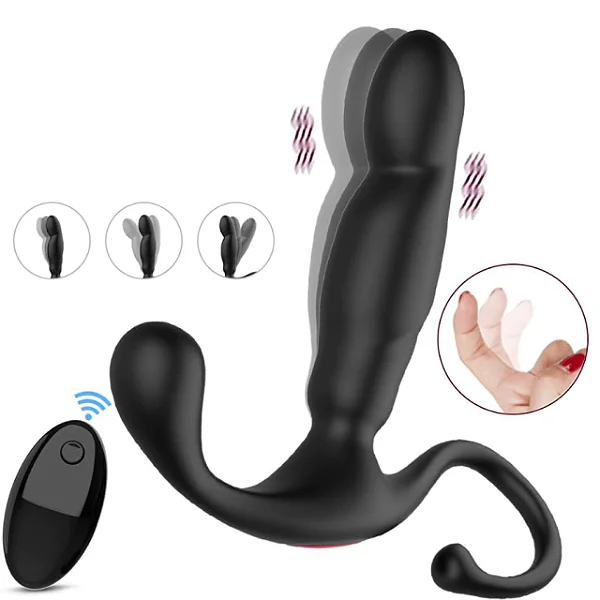 Massageador De Próstata Vai e Vem Com Controle Remoto
