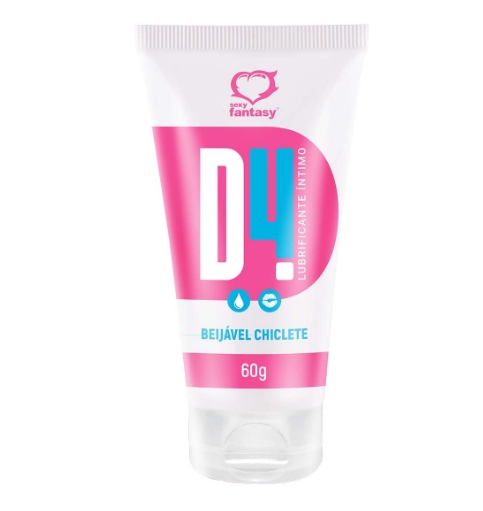 D4 Gel Umectante Lubrificante Beijável - 60g - Sexy Fantasy