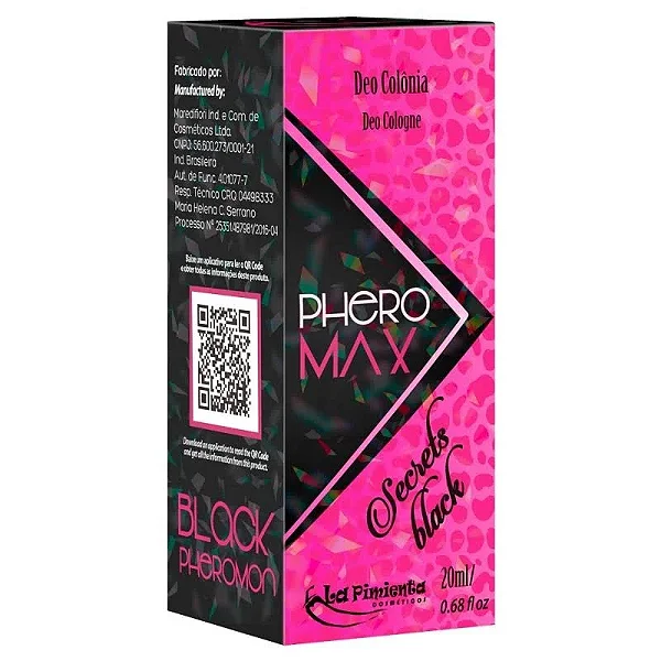 Perfume Feminino PheroMax Secrets Black - 20 ml - La Pimienta