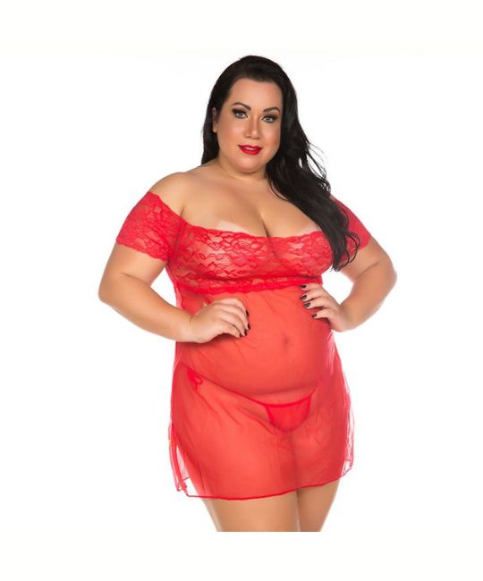 Camisola Gabriela Plus Size Pimenta Sexy