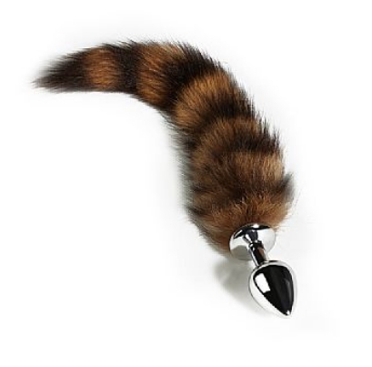 Plug Anal Rabo de Raposa Marrom Com 28 cm Tamanho M