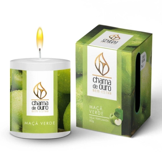 Vela Perfumada - Chama de Ouro