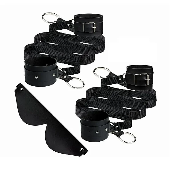 KIT BONDAGE COM TIRAS E VENDA LA PIMIENTA