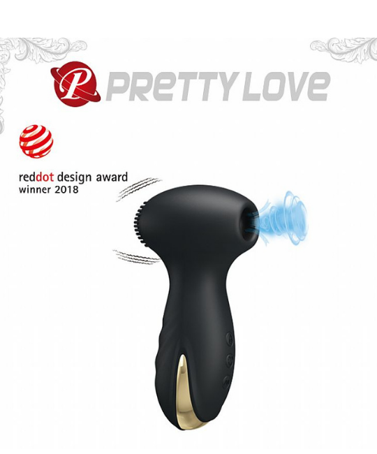 Pretty Love Hammer - Estimulador de Clitóris Recarregável em Silicone Com 7 Modos de Sucções e de Vibrações Com Cerdas Estimuladoreas - 12,8 X 3,6 CM