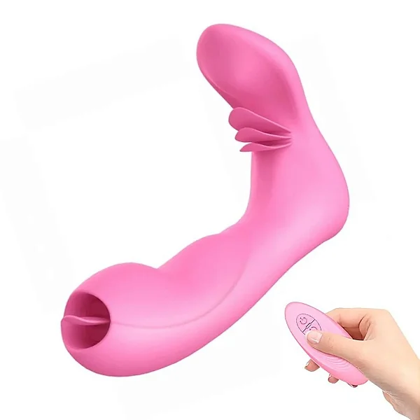 Vibrador Ponto G Com Lingua Na Ponta e Controle