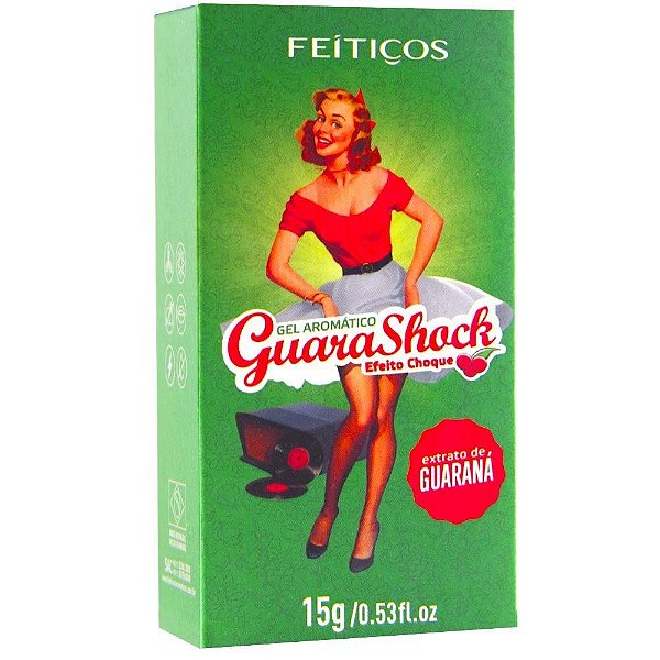 GUARA SHOCK GEL BEIJÁVEL COM EFEITO ELETRIZANTE, COM AROMA E SABOR GUARANÁ