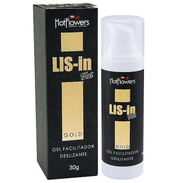 Lis-in Gold Gel Anal Facilitador - 30 g - Hot Flowers