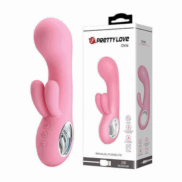 Pretty Love Chris - Vibrador Estimulador de Ponto G e Clitóris Recarregável Com 7 Modos de Vibração